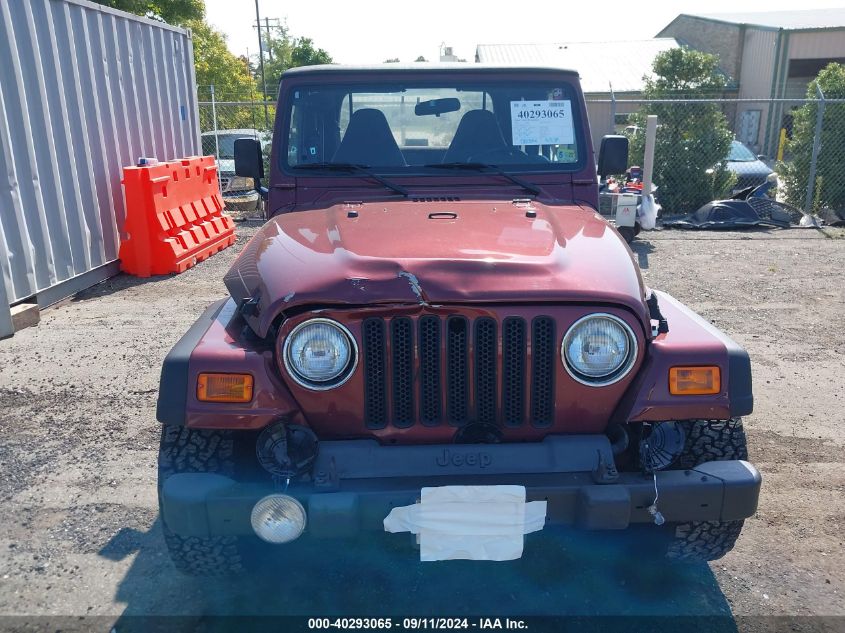 2001 Jeep Wrangler Sport VIN: 1J4FA49S41P363343 Lot: 40293065