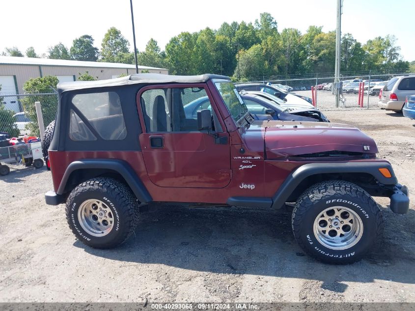 2001 Jeep Wrangler Sport VIN: 1J4FA49S41P363343 Lot: 40293065