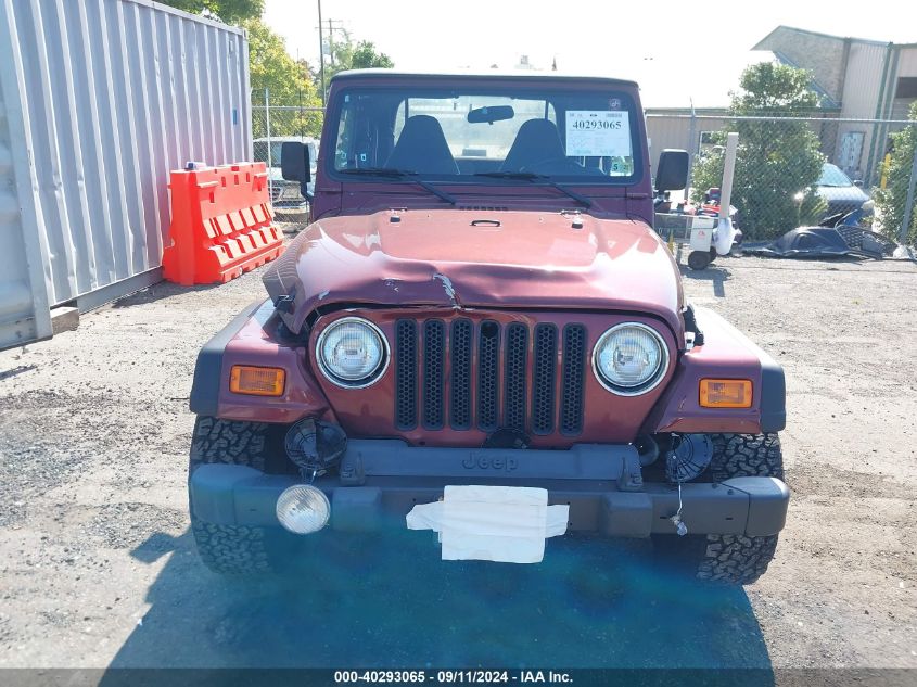 2001 Jeep Wrangler Sport VIN: 1J4FA49S41P363343 Lot: 40293065