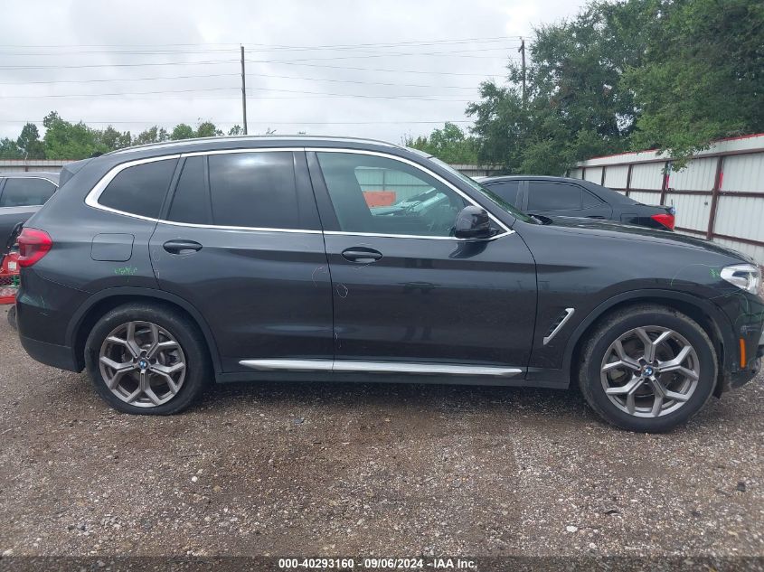 2021 BMW X3 Sdrive30I VIN: 5UXTY3C07M9E37290 Lot: 40293160