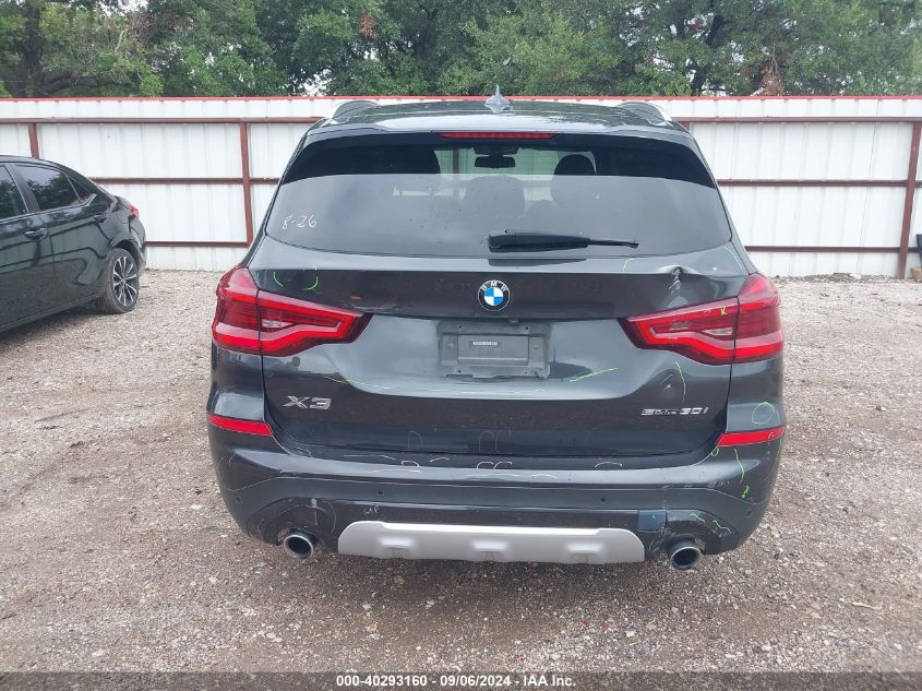 2021 BMW X3 Sdrive30I VIN: 5UXTY3C07M9E37290 Lot: 40293160