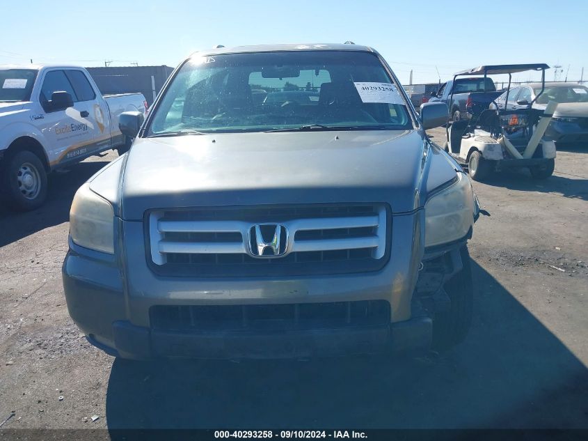 2007 Honda Pilot Ex-L VIN: 2HKYF18657H526654 Lot: 40293258