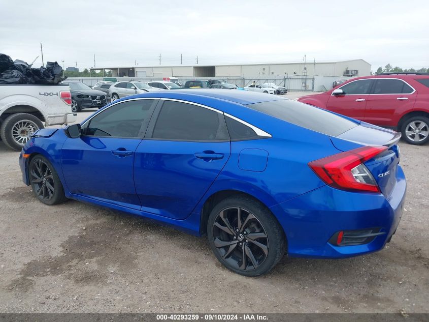 2019 Honda Civic Sport VIN: 19XFC2F8XKE022835 Lot: 40293259