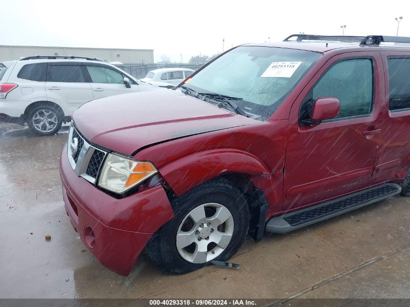 2005 Nissan Pathfinder Se VIN: 5N1AR18U55C752737 Lot: 40293318