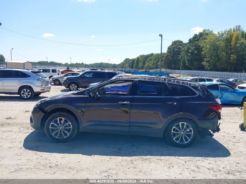 2017 Hyundai Santa Fe Se VIN: KM8SM4HF3HU169264 Lot: 40293539