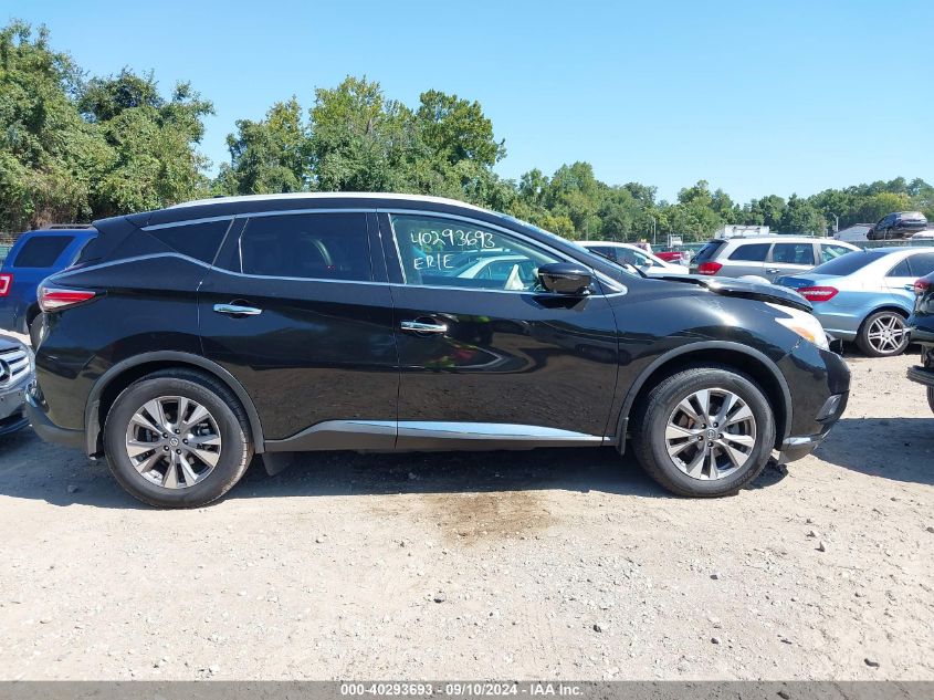 2016 Nissan Murano Sl VIN: 5N1AZ2MH0GN170132 Lot: 40293693