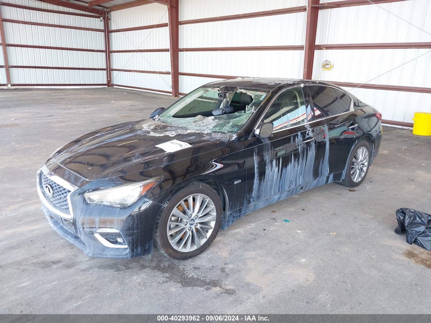 VIN JN1EV7AR2JM431143 2018 INFINITI Q50 3.0T LUXE