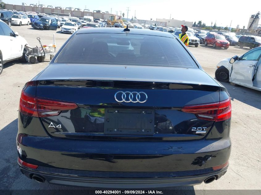 2018 AUDI A4 2.0T TECH ULTRA PREMIUM/2.0T ULTRA PREMIUM - WAUKMAF47JN017392