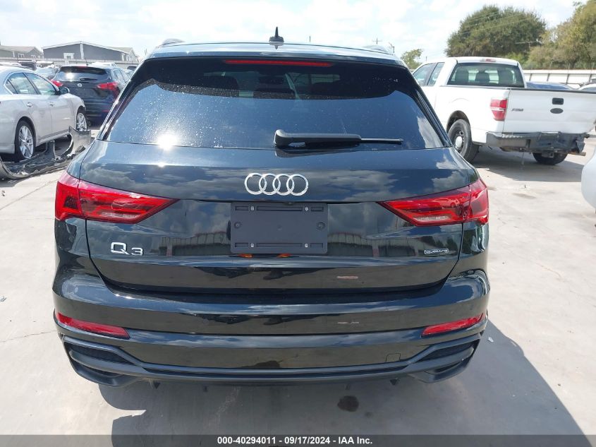 2022 Audi Q3 Premium Plus 45 Tfsi S Line Quattro Tiptronic VIN: WA1EECF30N1066697 Lot: 40294011