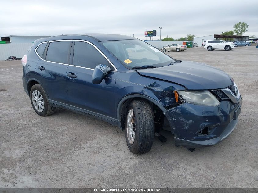 2016 Nissan Rogue S/Sl/Sv VIN: KNMAT2MTXGP616432 Lot: 40294014