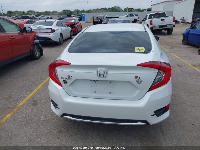 2020 Honda Civic Lx VIN: 19XFC2F67LE003742 Lot: 40294070