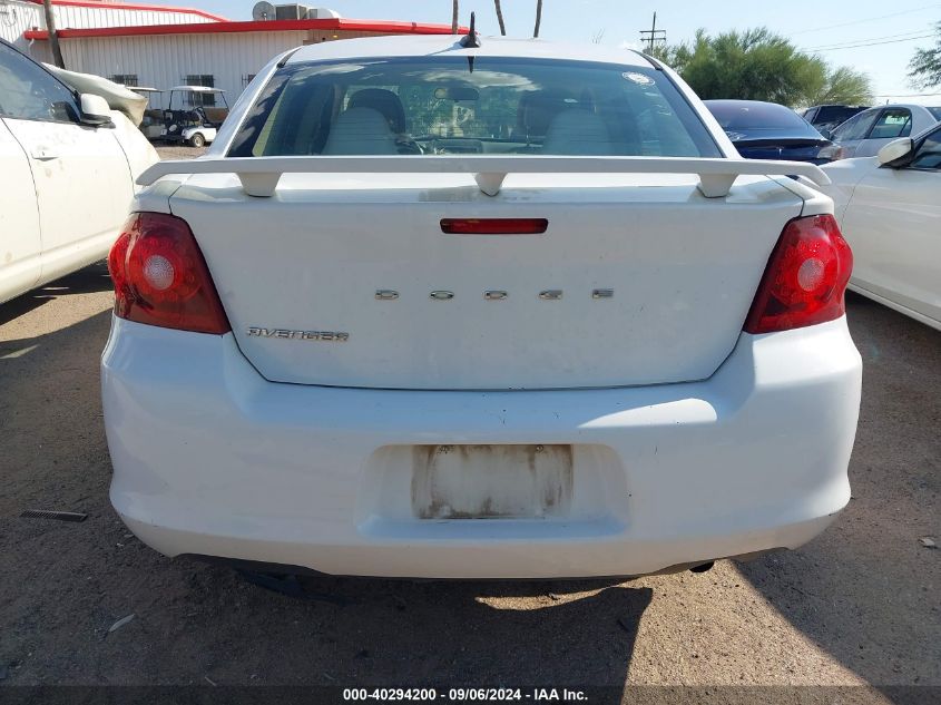 2012 Dodge Avenger Se VIN: 1C3CDZAB0CN111603 Lot: 40294200