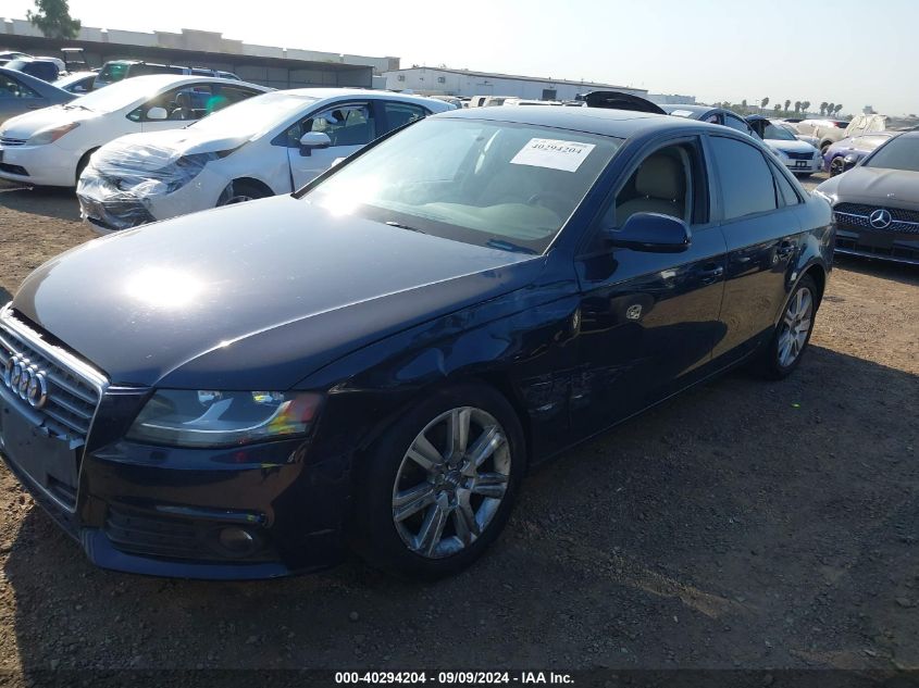 2010 Audi A4 2.0T Premium VIN: WAUAFAFL3AN040200 Lot: 40294204