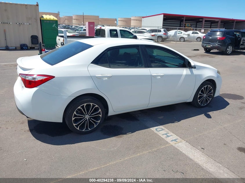 2016 TOYOTA COROLLA VIN: 5YFBURHE0GP549991