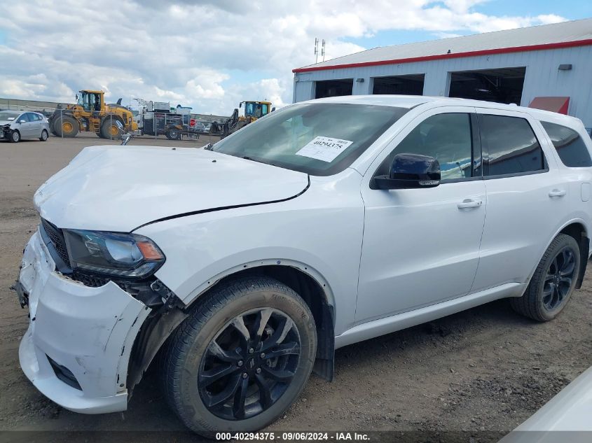 2020 Dodge Durango Gt Plus Awd VIN: 1C4RDJDG4LC161768 Lot: 40294375