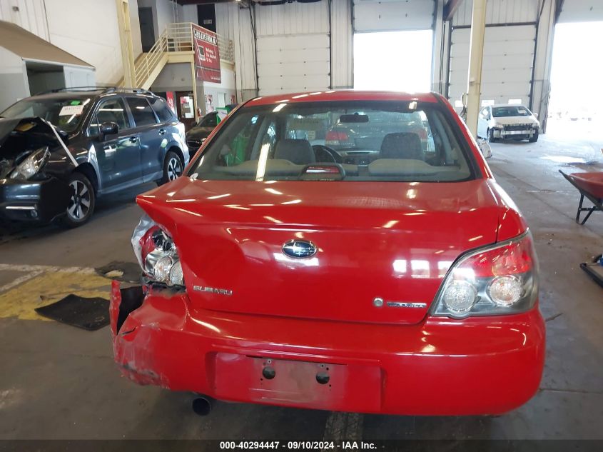 2006 Subaru Impreza 2.5I VIN: JF1GD67636H502274 Lot: 40294447