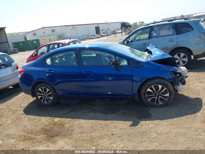 VIN 19XFB2F86FE213628 2015 Honda Civic, EX no.12