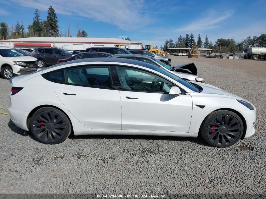 2022 TESLA MODEL 3 PERFORMANCE DUAL MOTOR ALL-WHEEL DRIVE - 5YJ3E1EC4NF236554