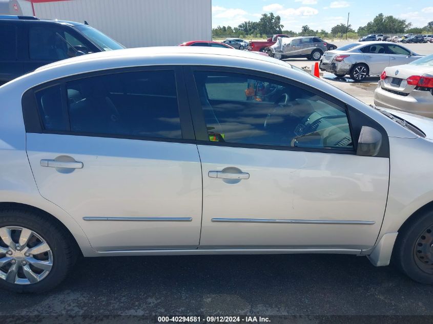 2012 Nissan Sentra 2.0 VIN: 3N1AB6AP4CL654961 Lot: 40294581