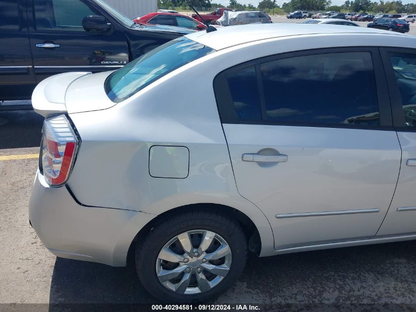 2012 Nissan Sentra 2.0 VIN: 3N1AB6AP4CL654961 Lot: 40294581