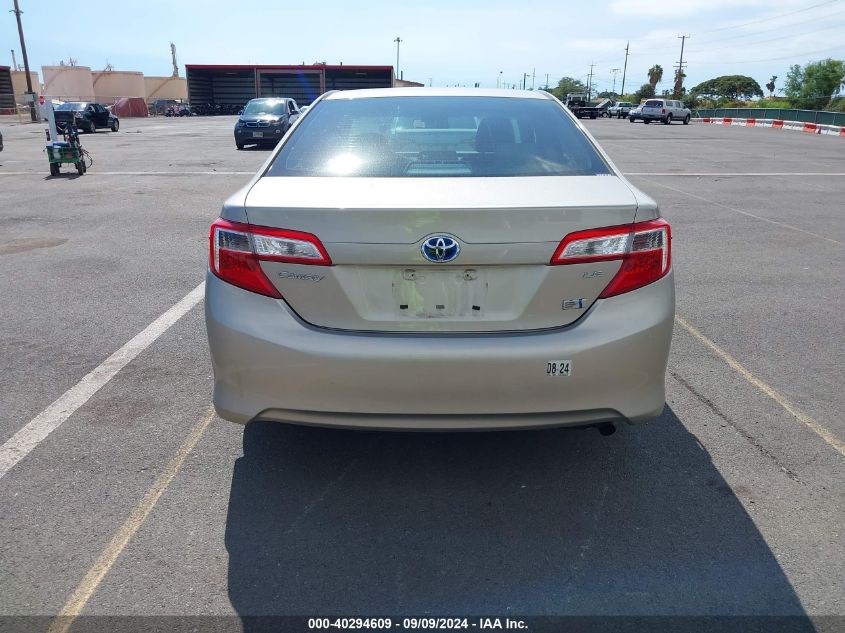 2013 Toyota Camry Hybrid Le VIN: 4T1BD1FK9DU088102 Lot: 40294609