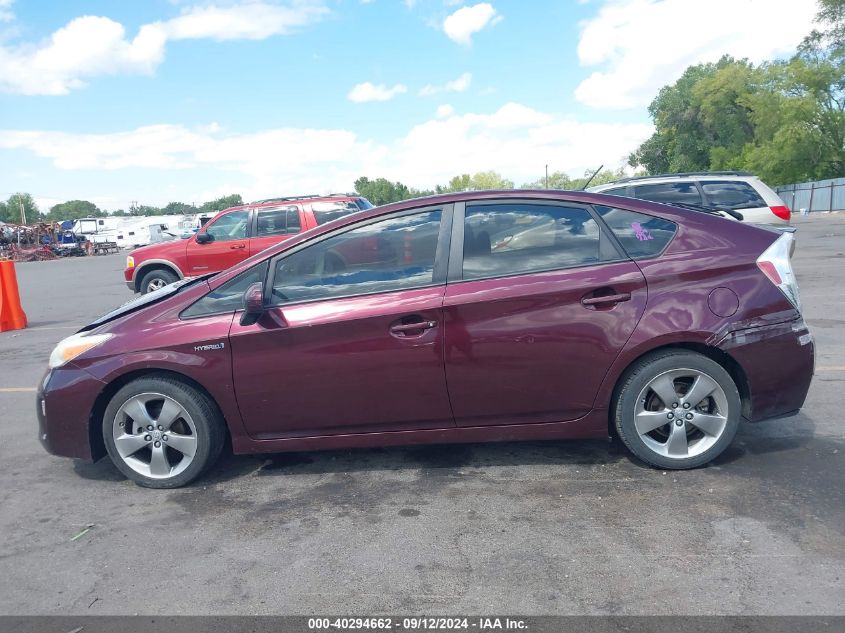 2013 Toyota Prius Three Se VIN: JTDKN3DU3D5597548 Lot: 40294662