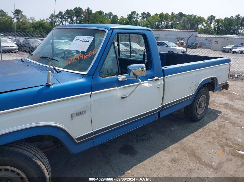 1984 Ford F150 VIN: 1FTDF15F1ENA37197 Lot: 40294666