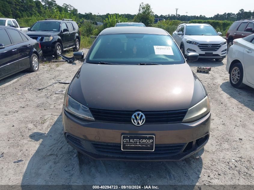 3VW2K7AJ8CM302511 2012 Volkswagen Jetta 2.0L S