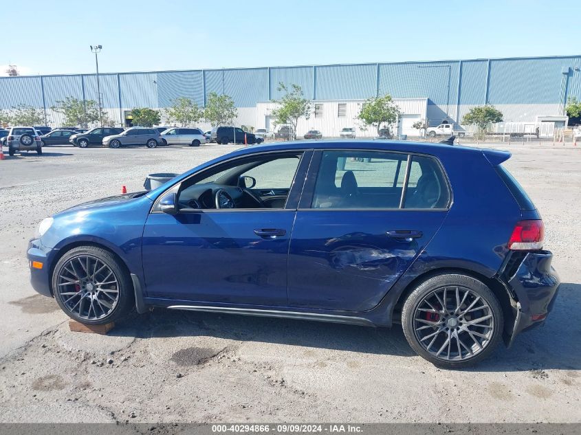 2012 Volkswagen Gti 4-Door VIN: WVWHV7AJ9CW192878 Lot: 40294866