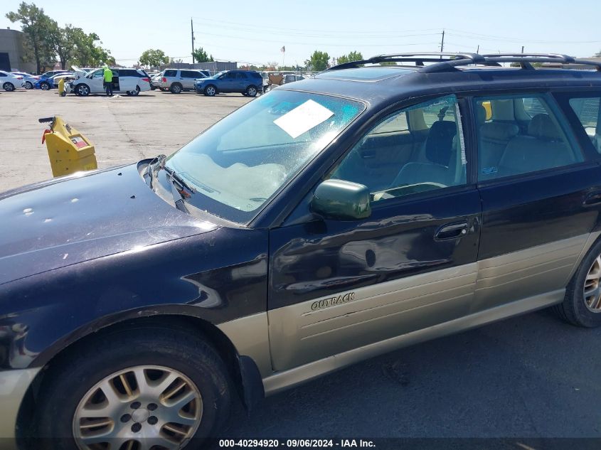 2002 Subaru Outback H6-3.0 L.l. Bean Edition VIN: 4S3BH806727647977 Lot: 40294920