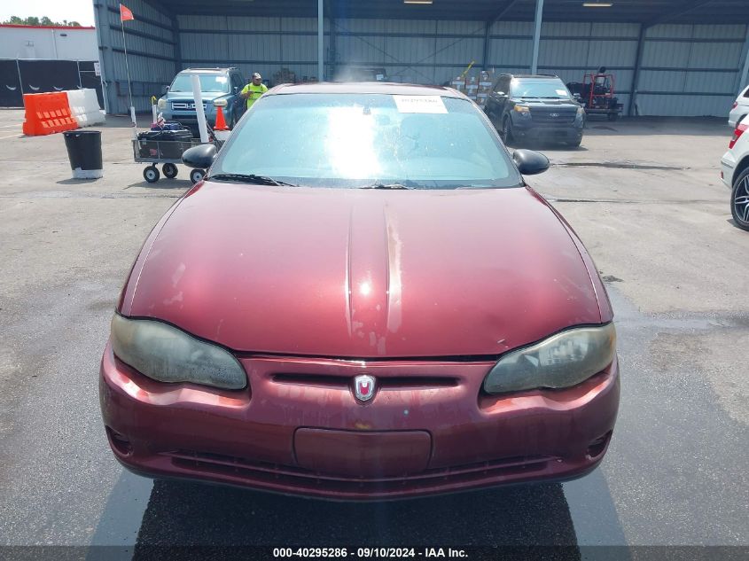 2G1WW12E129160557 2002 Chevrolet Monte Carlo Ls