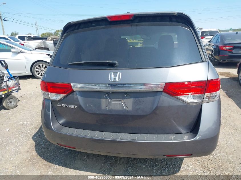 2017 Honda Odyssey Ex-L VIN: 5FNRL5H63HB026366 Lot: 40295503