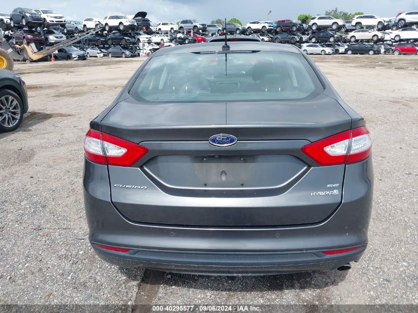 2016 Ford Fusion Hybrid Se VIN: 3FA6P0LU8GR338069 Lot: 40295577