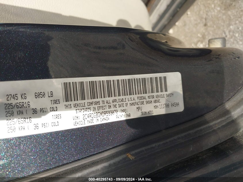 2013 DODGE GRAND CARAVAN SE - 2C4RDGBGXDR593070