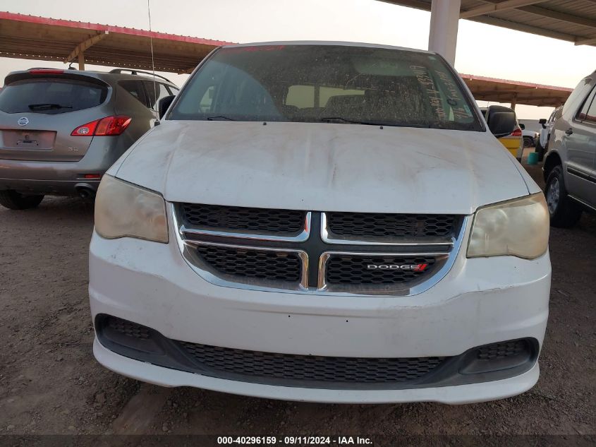 2014 Dodge Grand Caravan Se VIN: 2C4RDGBG3ER433419 Lot: 40296159