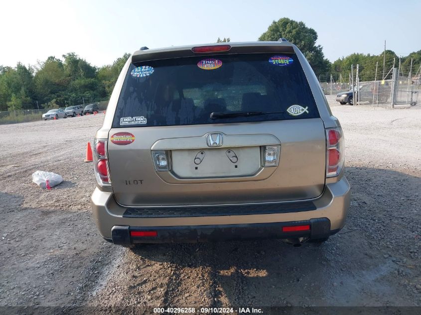 2006 Honda Pilot Ex VIN: 5FNYF28416B023432 Lot: 40296258