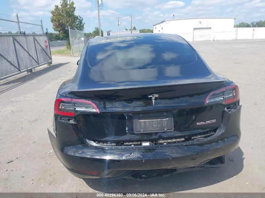 2022 Tesla Model 3 Performance Dual Motor All-Wheel Drive VIN: 5YJ3E1EC4NF258523 Lot: 40296360