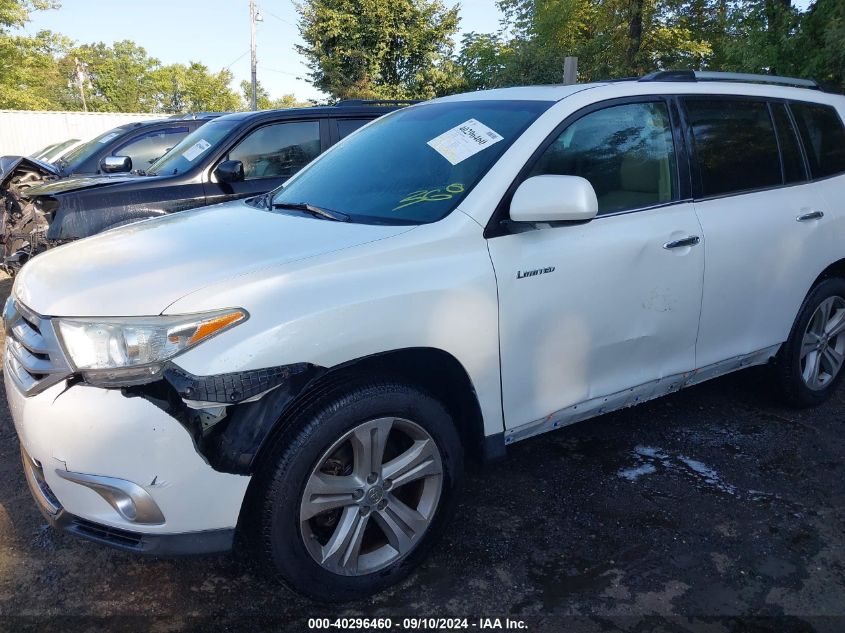 2013 Toyota Highlander Limited V6 VIN: 5TDDK3EH7DS195304 Lot: 40296460