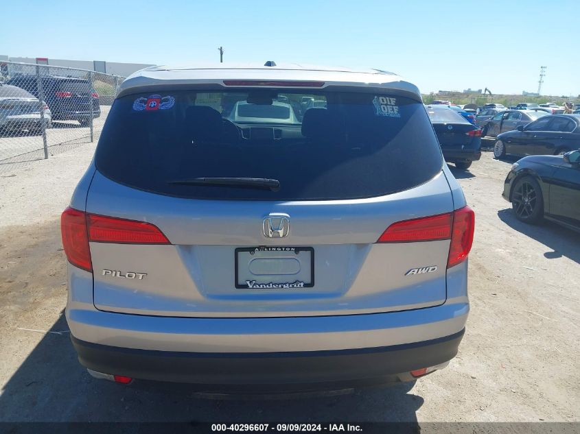 5FNYF6H86HB097801 2017 Honda Pilot Ex-L