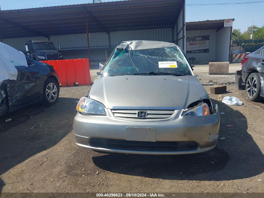 2003 Honda Civic Lx VIN: 2HGES16553H588486 Lot: 40296623