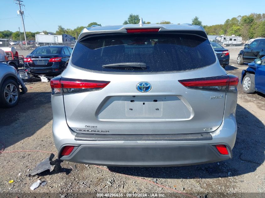 2021 Toyota Highlander Hybrid Xle VIN: 5TDGBRCH8MS535241 Lot: 40296635