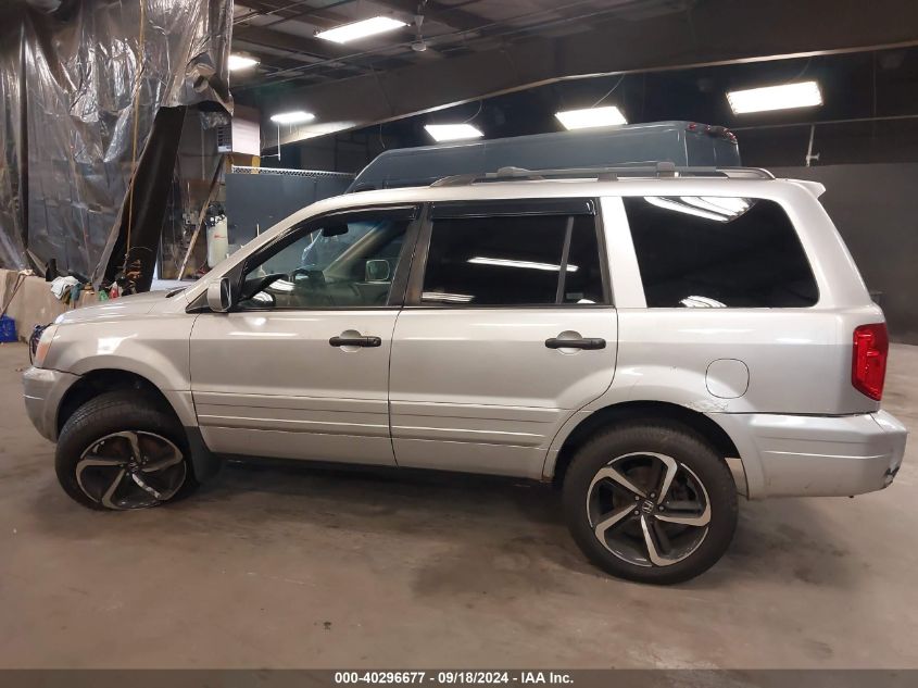 2005 Honda Pilot Ex-L VIN: 2HKYF18625H543876 Lot: 40296677