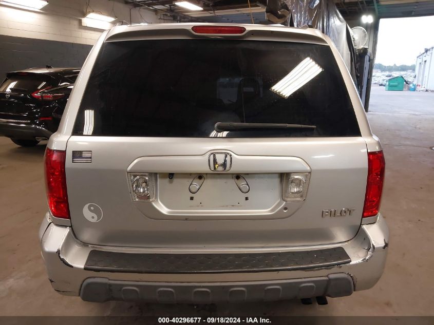 2005 Honda Pilot Ex-L VIN: 2HKYF18625H543876 Lot: 40296677