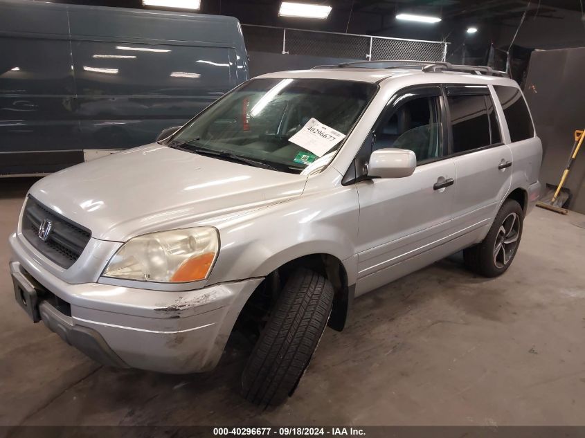 2005 Honda Pilot Ex-L VIN: 2HKYF18625H543876 Lot: 40296677