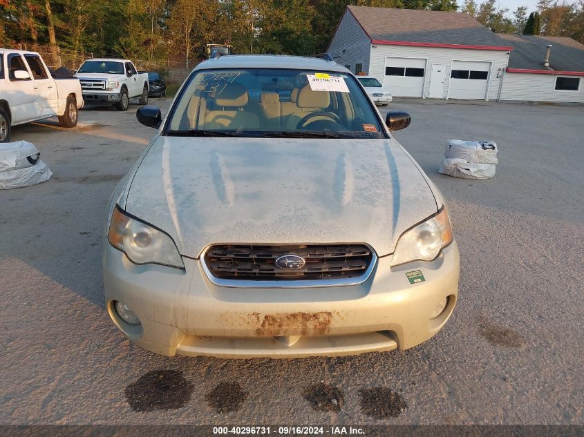 2007 Subaru Outback 2.5I Basic VIN: 4S4BP61C276305275 Lot: 40296731