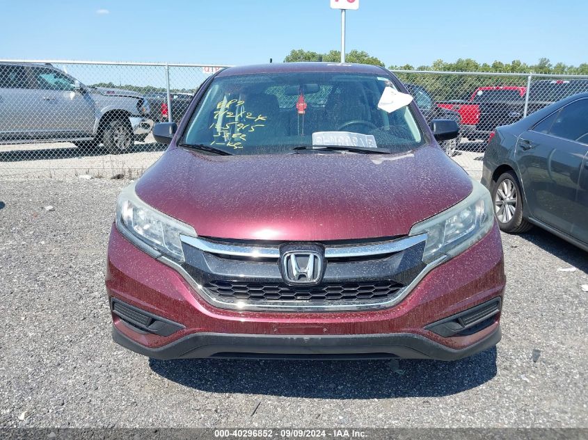 2015 Honda Cr-V Lx VIN: 2HKRM4H39FH695382 Lot: 40296852