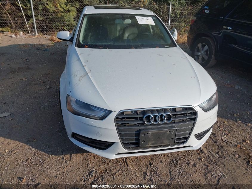 2013 Audi A4 2.0T Premium VIN: WAUBFAFL6DN025893 Lot: 40296881