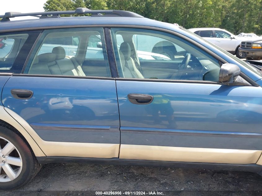 2006 Subaru Legacy Outback 2.5I VIN: 4S4BP61C267312574 Lot: 40296956