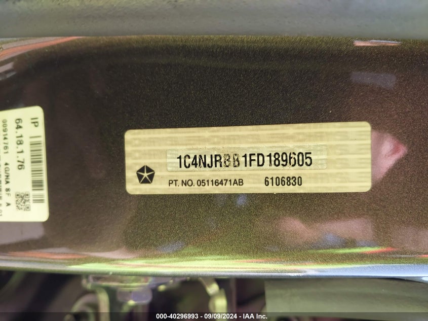 2015 JEEP PATRIOT SPORT - 1C4NJRBB1FD189605