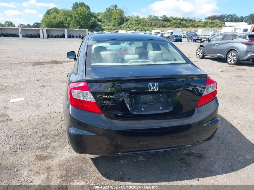 2012 Honda Civic Lx VIN: 19XFB2F56CE338985 Lot: 40297032